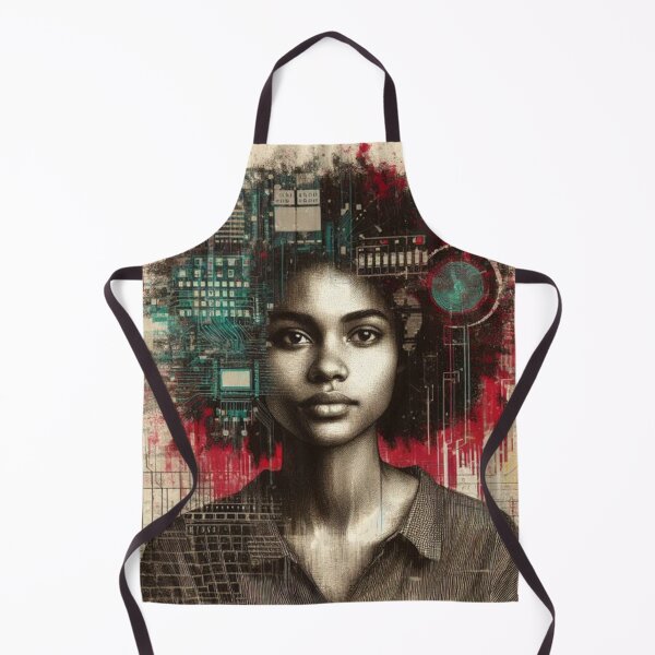 Item preview, a mixed media portrait of a female american computer designed and sold by MatthEwCasleE.