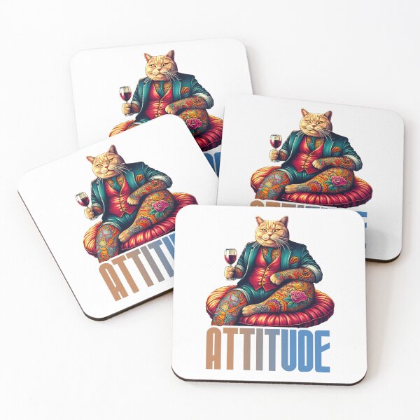 Item preview, Cattitude with a Twist: A Feline's Indulgence in Wine and Relaxation designed and sold by 0penvimark.