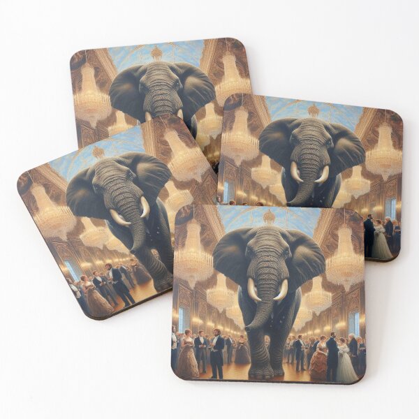 Item preview, a renaissance painting of an elephant in a tuxedo designed and sold by MatthEwCasleE.