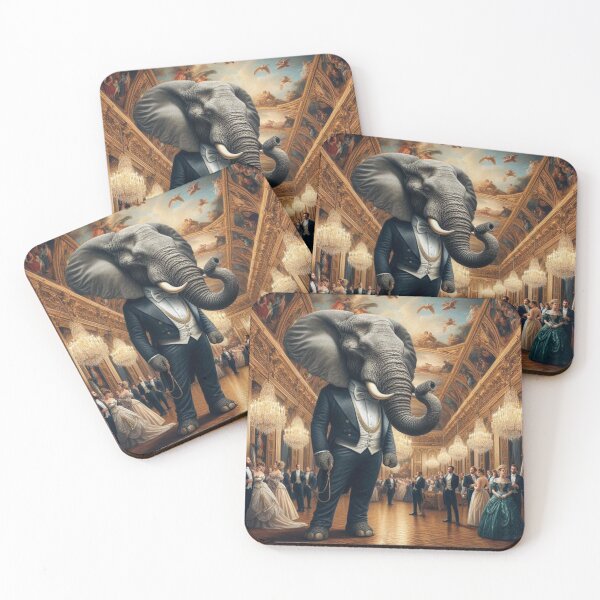 Item preview, painting of an elephant in a tuxedo designed and sold by MatthEwCasleE.
