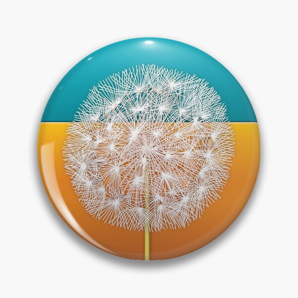 Item preview, Semi-abstract digital illustration of a dandelion seedhead designed and sold by Foundry88.