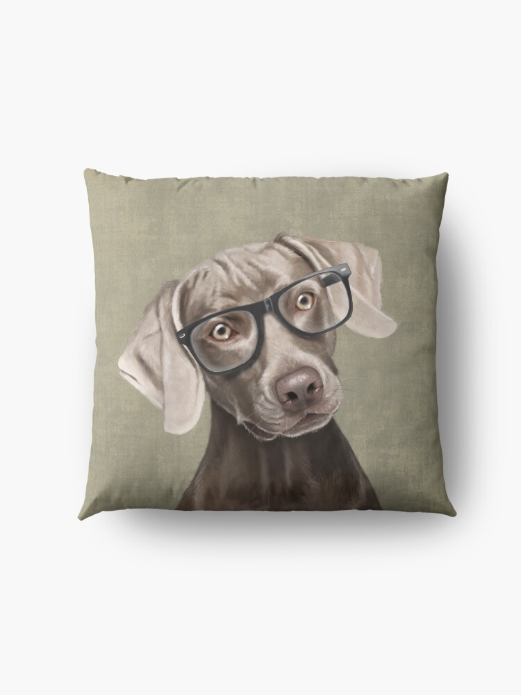 Alternate view of Mr Weimaraner Floor Pillow