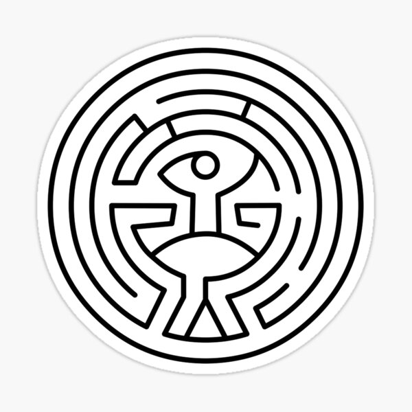 westworld maze Sticker