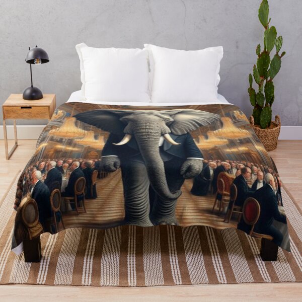 Item preview, painting of an elephant in a tuxedo cute designed and sold by MatthEwCasleE.