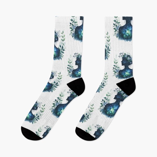 Item preview, Flowers and galaxy girl 23 designed and sold by PapayaGen.