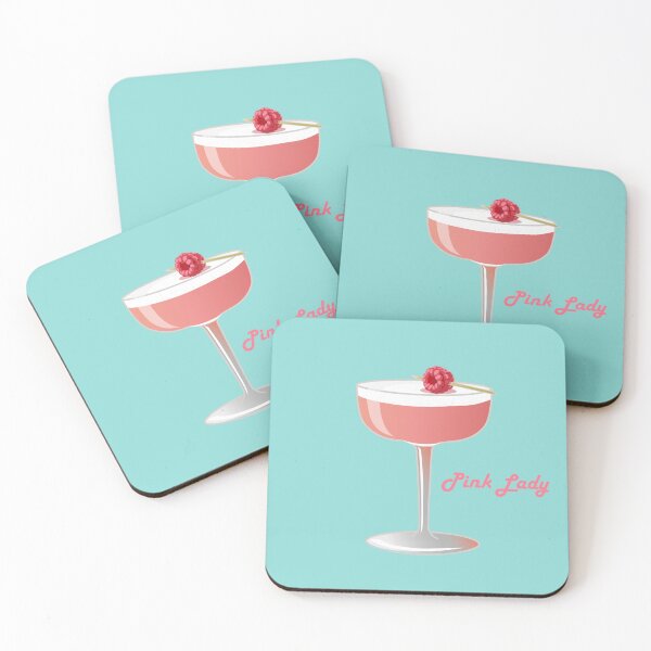 Item preview, Hand drawn vector illustration of Pink Lady alcohol cocktail designed and sold by Familyshmot.