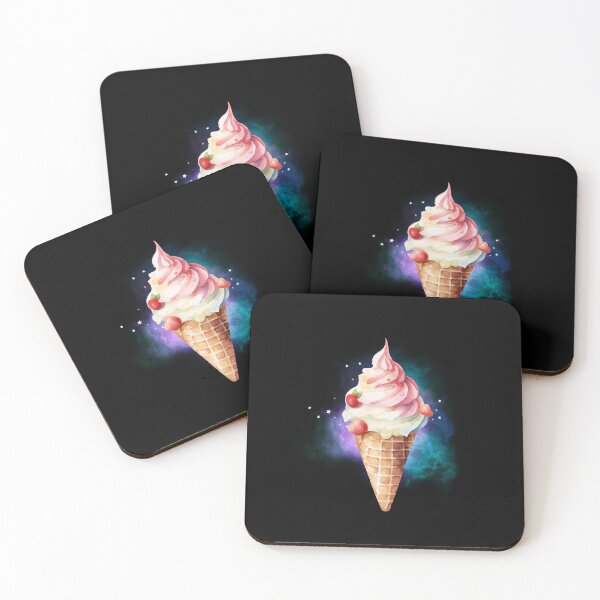 Item preview, Ice cream is a galaxy space it's cold and good taste, afterward you're floating in beautiful space forgot what's reality_v.3 designed and sold by Plullaby.