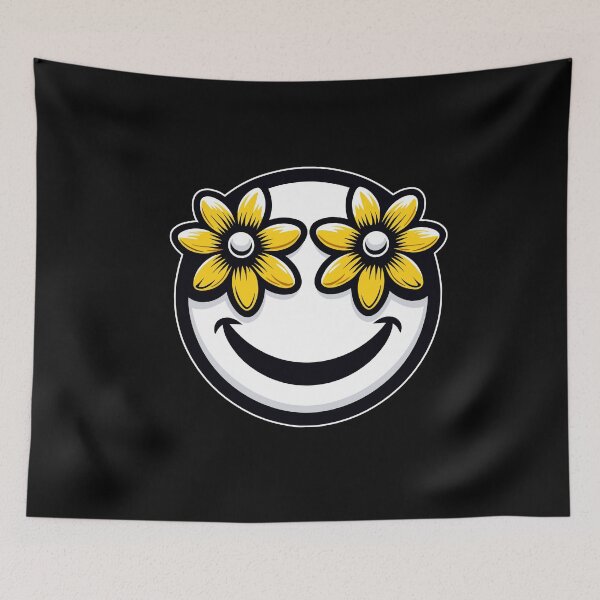 Item preview, Funny Smiling Flowers Cool Happy Face Smile designed and sold by Dressed For  Duty.
