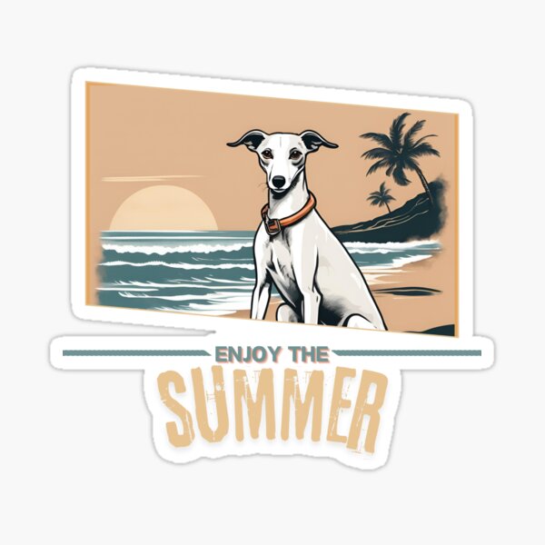 Item preview, Whippet Funny Vacation Summer Holidays whippet dog  Enjoy the Summer  designed and sold by GoodyPaws.