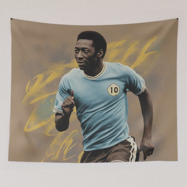 Item preview, Vintage Classic Soccer Pele Tribute designed and sold by LuizSilva1983.