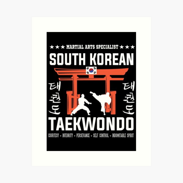 Artikel-Vorschau von Taekwondo Dojang - Traditionelle Kampfkunst aus Korea, designt und verkauft von RetroMaritalArt.