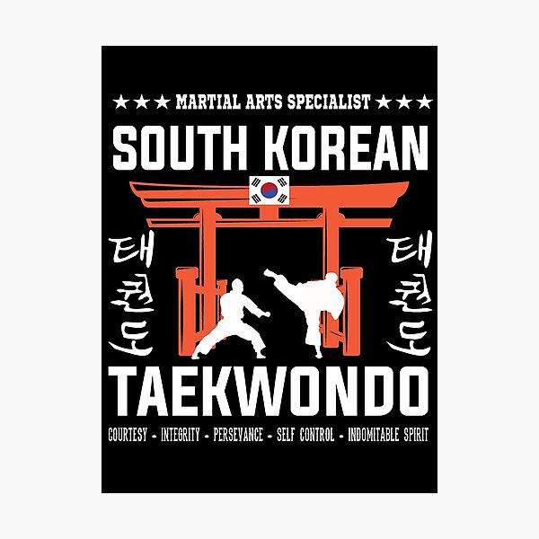 Artikel-Vorschau von Taekwondo Dojang - Traditionelle Kampfkunst aus Korea, designt und verkauft von RetroMaritalArt.