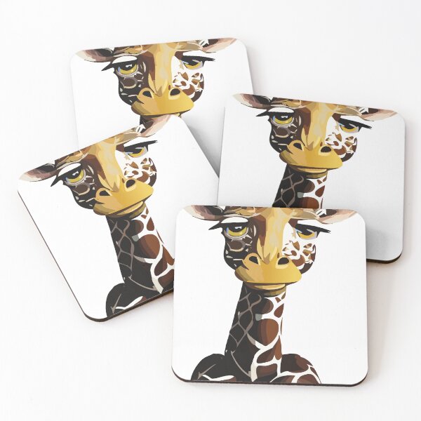 Item preview, skeptical giraffe designed and sold by Knautschibert.