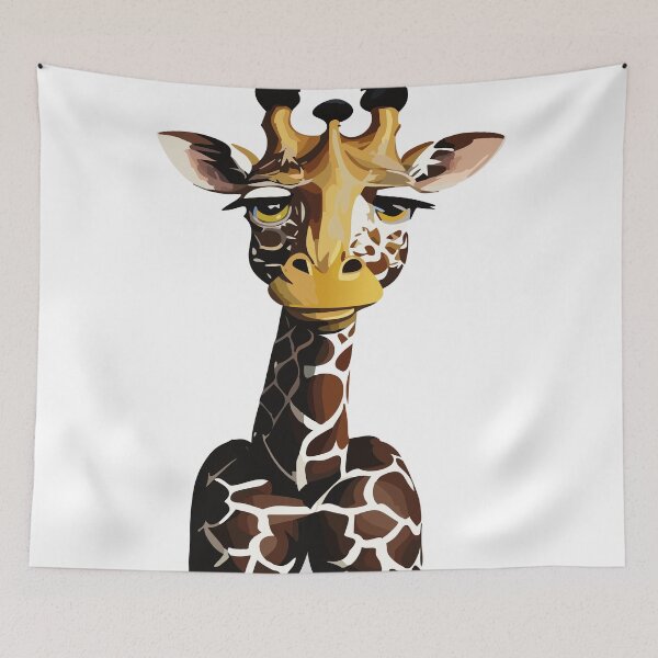 Item preview, skeptical giraffe designed and sold by Knautschibert.