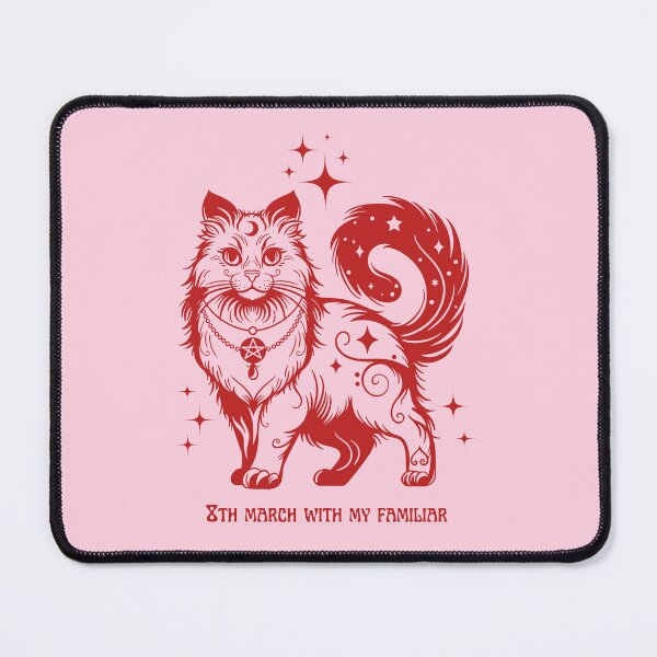 Item preview, Feminist witch feline familiar designed and sold by MonochromeEcho.
