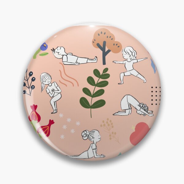 Item preview, Yoga poses with nature elements  designed and sold by Firstdot.