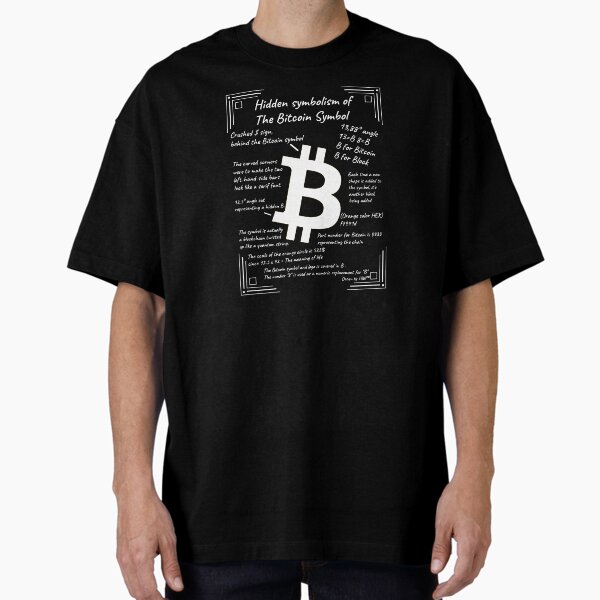Hidden Symbolism of The Bitcoin Symbol Oversized T-Shirt