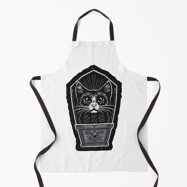 Item preview, Coffin black cat gothic dark art designed and sold by Anbe_design.