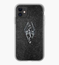 Skyrim Logo - Eisen geprägt in Granit iPhone-Hülle & Cover
