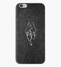 Skyrim Logo - Iron Embossed in Granite iPhone Case