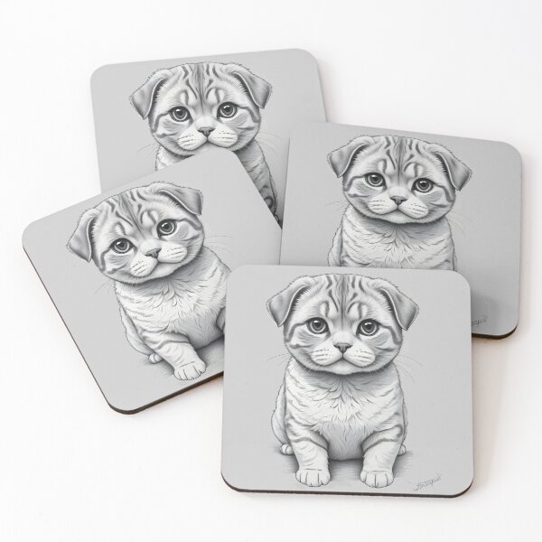 Item preview, Scottish Fold Sketch designed and sold by WildlifeInc.