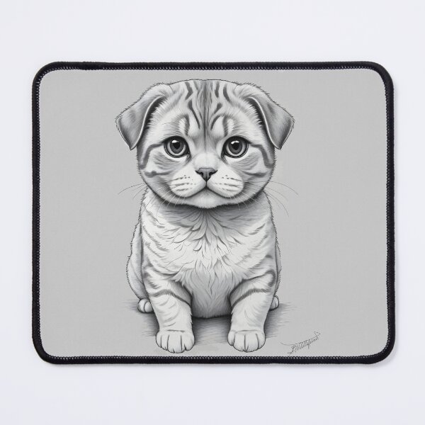 Item preview, Scottish Fold Sketch designed and sold by WildlifeInc.