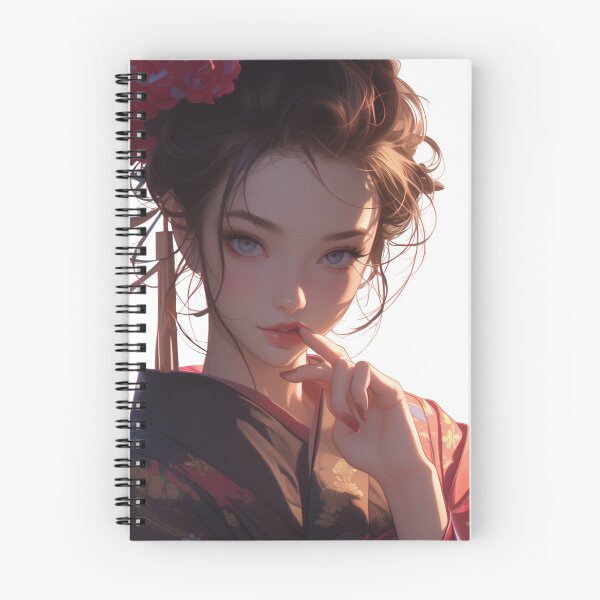 Item preview, Mysterious beauty with a red flower designed and sold by palmyst.