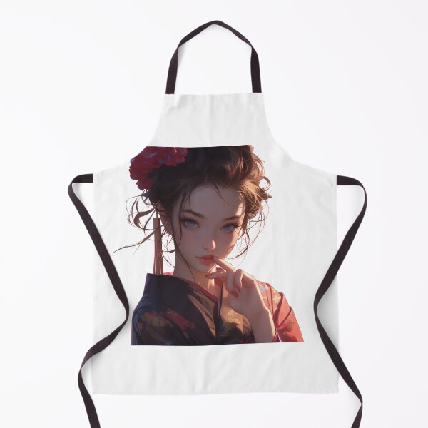 Item preview, Mysterious beauty with a red flower designed and sold by palmyst.