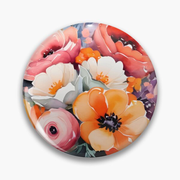 Artikelvorschau, Gemälde mit Blumen im Aquarellstil entworfen und verkauft von Adelberton.