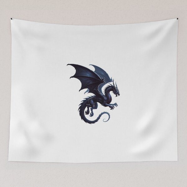 Item preview, flying blue dragon, magical creature approaching designed and sold by Matzi-MV.