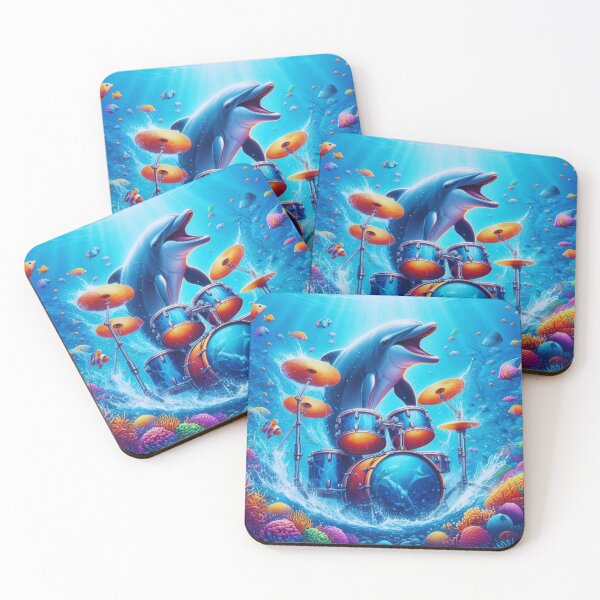 Item preview, Drumming Dolphin designed and sold by Em Phics.