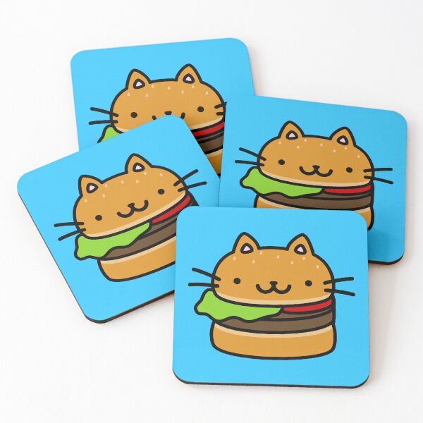 Item preview, Cat Burger Delight: Cute and Whimsical Drawing designed and sold by RiciPaneto.