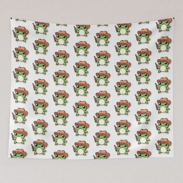 Item preview, Frog with a Cowboy Hat designed and sold by CatherineLievre.