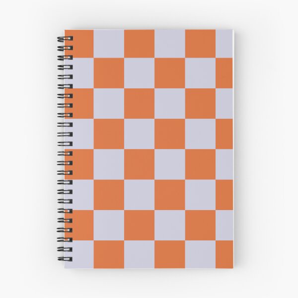 Item preview, Orange Lilac Checkered Pattern designed and sold by CreateFriday.