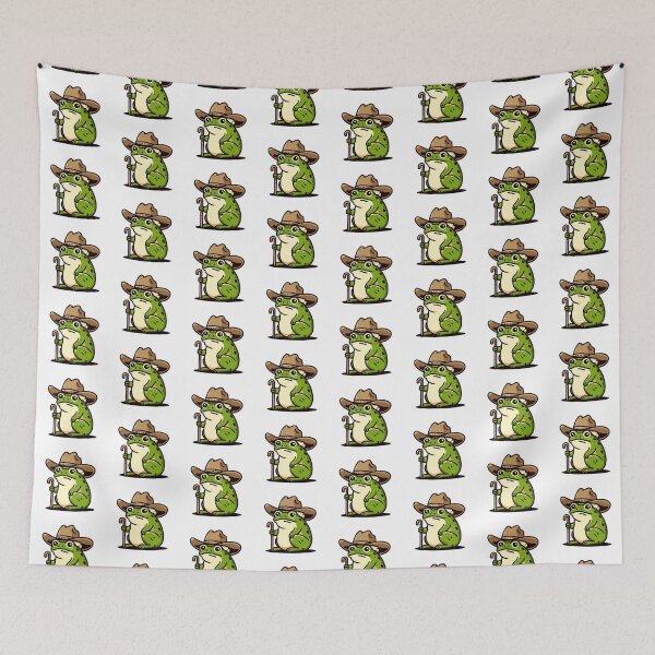 Item preview, Frog with a Cowboy Hat designed and sold by CatherineLievre.