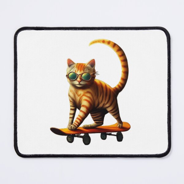 Item preview, COOL CAT ON SKATEBOARD designed and sold by DomGDesign.