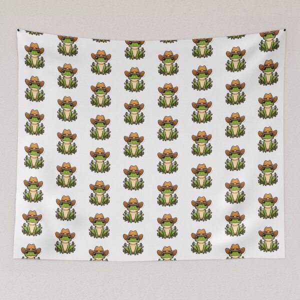 Item preview, Frog with a Cowboy Hat designed and sold by CatherineLievre.