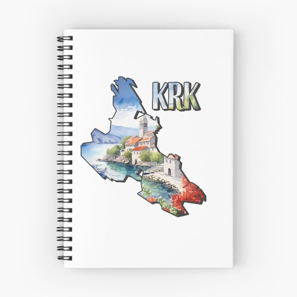 Item preview, Krk watercolor map designed and sold by Motivburg.