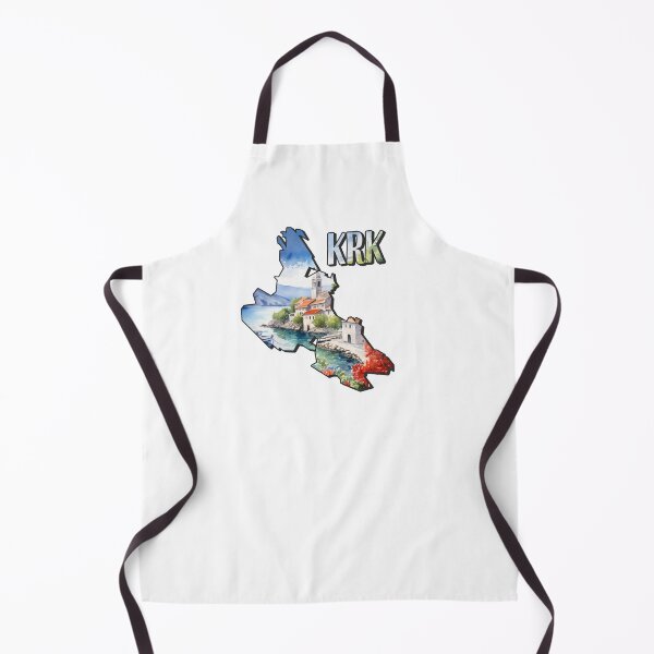 Item preview, Krk watercolor map designed and sold by Motivburg.