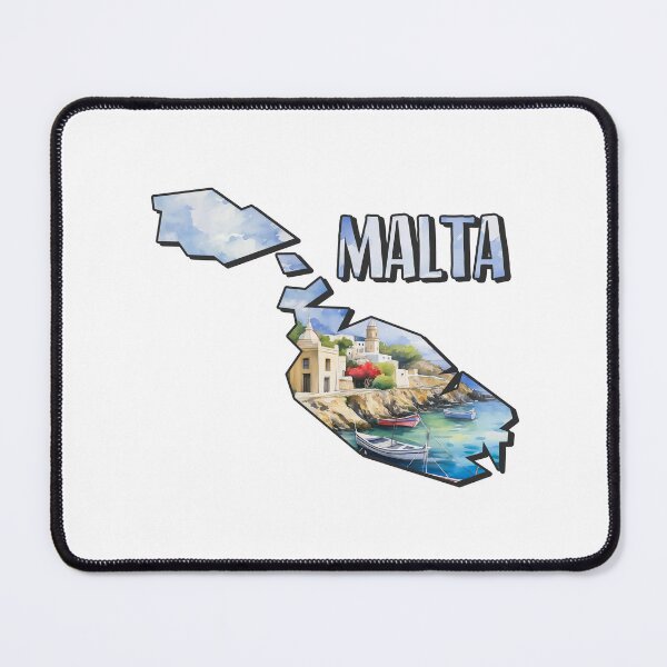 Item preview, Malta watercolor map designed and sold by Motivburg.