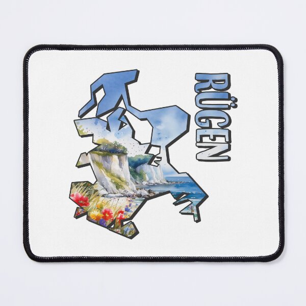 Item preview, Rügen watercolor map designed and sold by Motivburg.