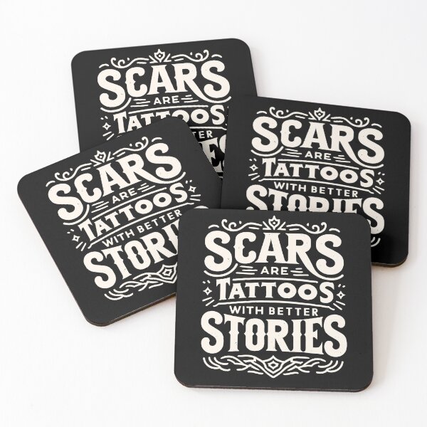 Item preview, Scars Are Tattoos With Better Stories Motivational designed and sold by Dressed For  Duty.