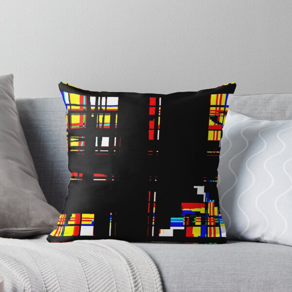 Item preview, Dark Glitch - Black Color Geometic Abstraction designed and sold by MusicArtAndGrind.