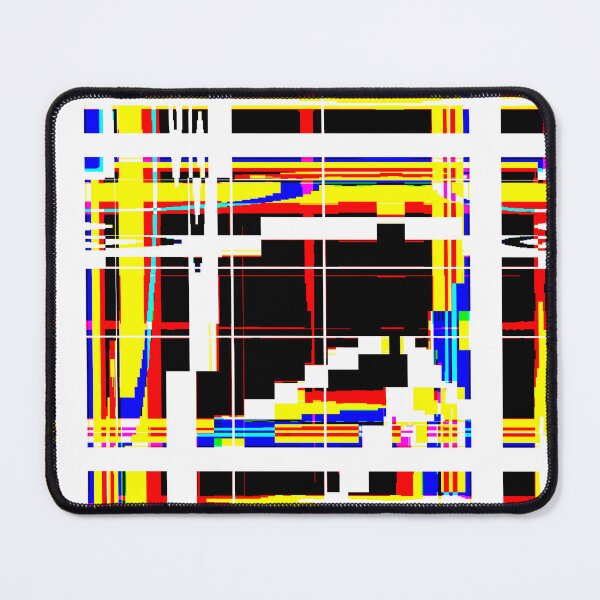 Item preview, Glitch Lines Colorful Geometic Abstract Art designed and sold by MusicArtAndGrind.