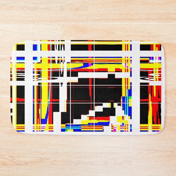 Item preview, Glitch Lines Colorful Geometic Abstract Art designed and sold by MusicArtAndGrind.