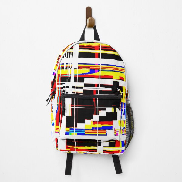 Item preview, Glitch Lines Colorful Geometic Abstract Art designed and sold by MusicArtAndGrind.