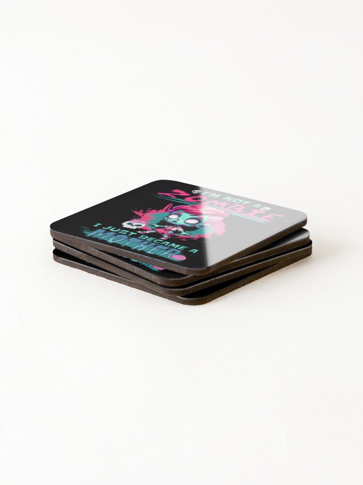 Thumbnail 4 of 5, Coasters (Set of 4), Zombie Mother designed and sold by Ultimate-Rabbit.