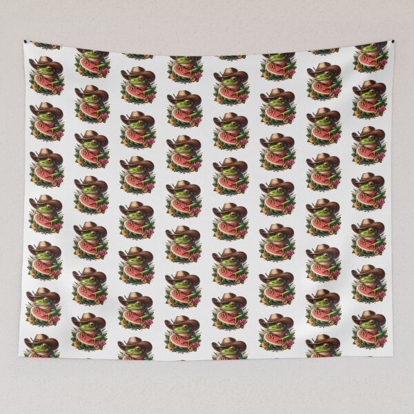 Item preview, Frog with a Cowboy Hat designed and sold by CatherineLievre.