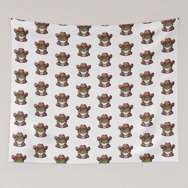 Item preview, Frog with a Cowboy Hat designed and sold by CatherineLievre.
