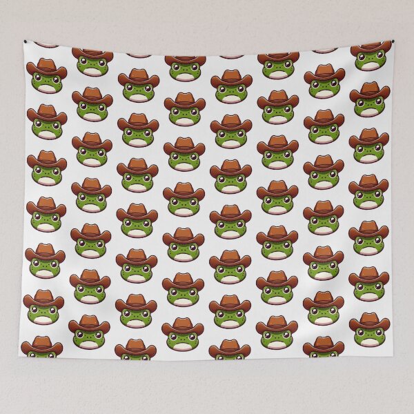 Item preview, Frog with a Cowboy Hat designed and sold by CatherineLievre.